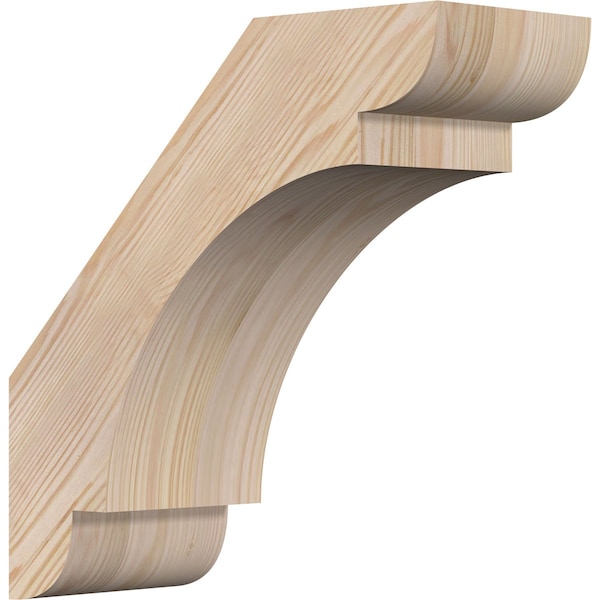 Ekena Millwork 5 1/2"W x 14"D x 14"H Olympic Smooth Knee Brace, Douglas Fir BRC06X14X14OLY00SDF - main